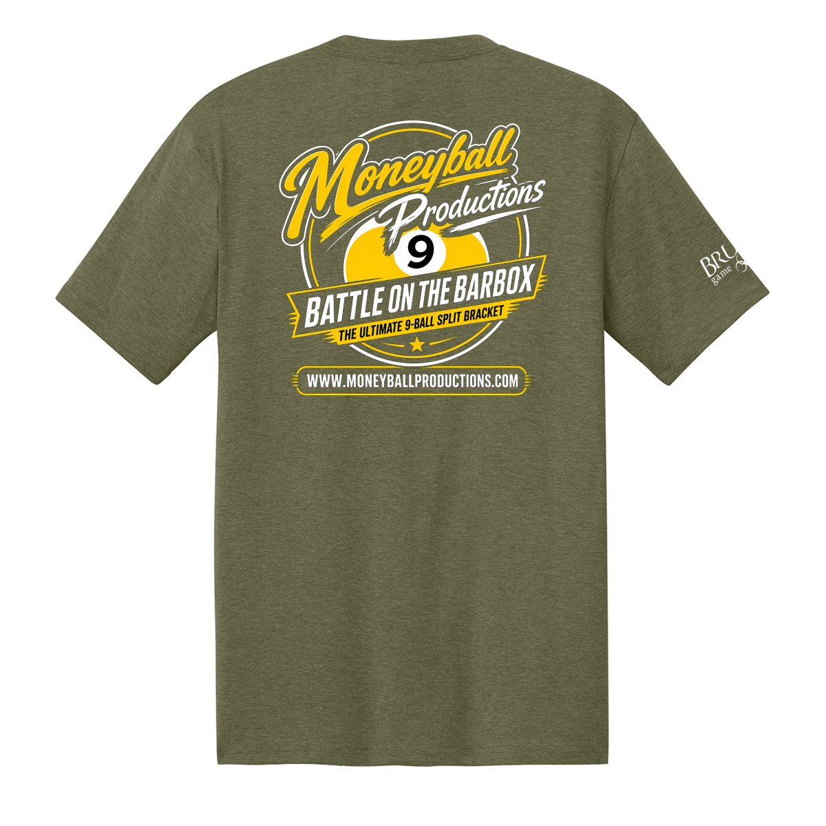 Moneyball Tee mil grn MBPT25A Moneyball Productions Tee 2026A