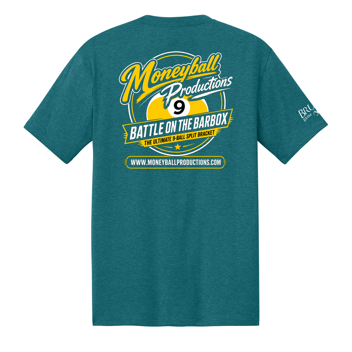 Moneyball Tee teal MBPT25A Moneyball Productions Tee 2026A