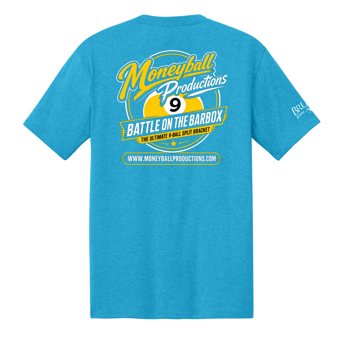Moneyball Tee turq frst MBPT25A Moneyball Productions Tee 2026A