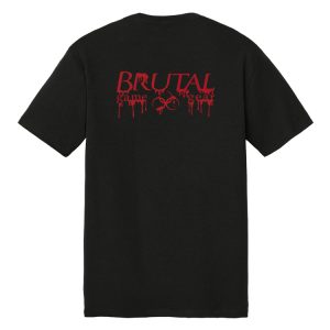 BHT2025BL Brutal Horror Tee Bloody Logo
