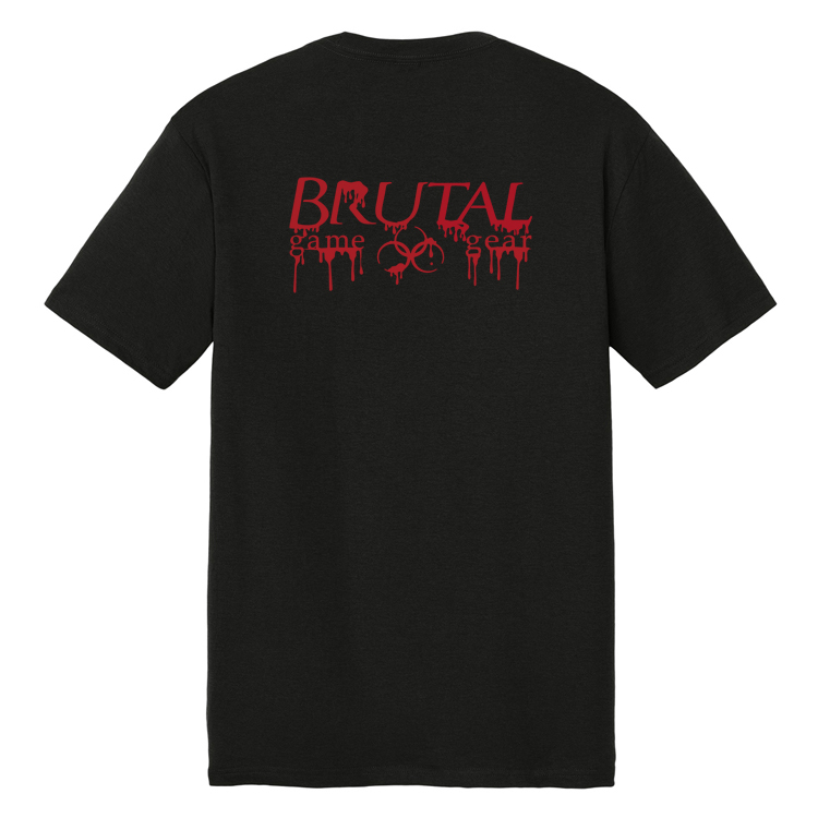 BHT2025BL Brutal Horror Tee Bloody Logo