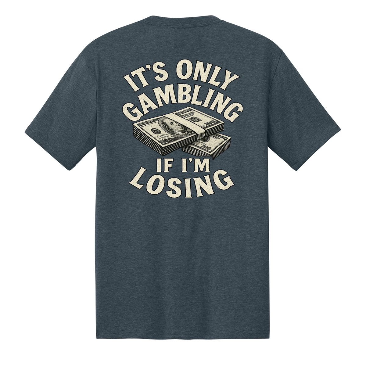 OG2026A Brutal Logo Only Gambling Tee