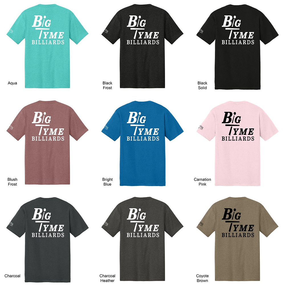 BTBT2026A Big Tyme Billiards Logo Tee