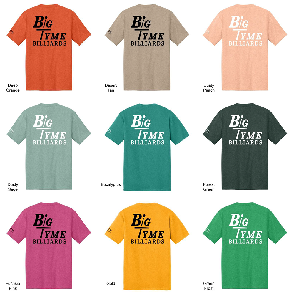 BTBT2026A Big Tyme Billiards Logo Tee