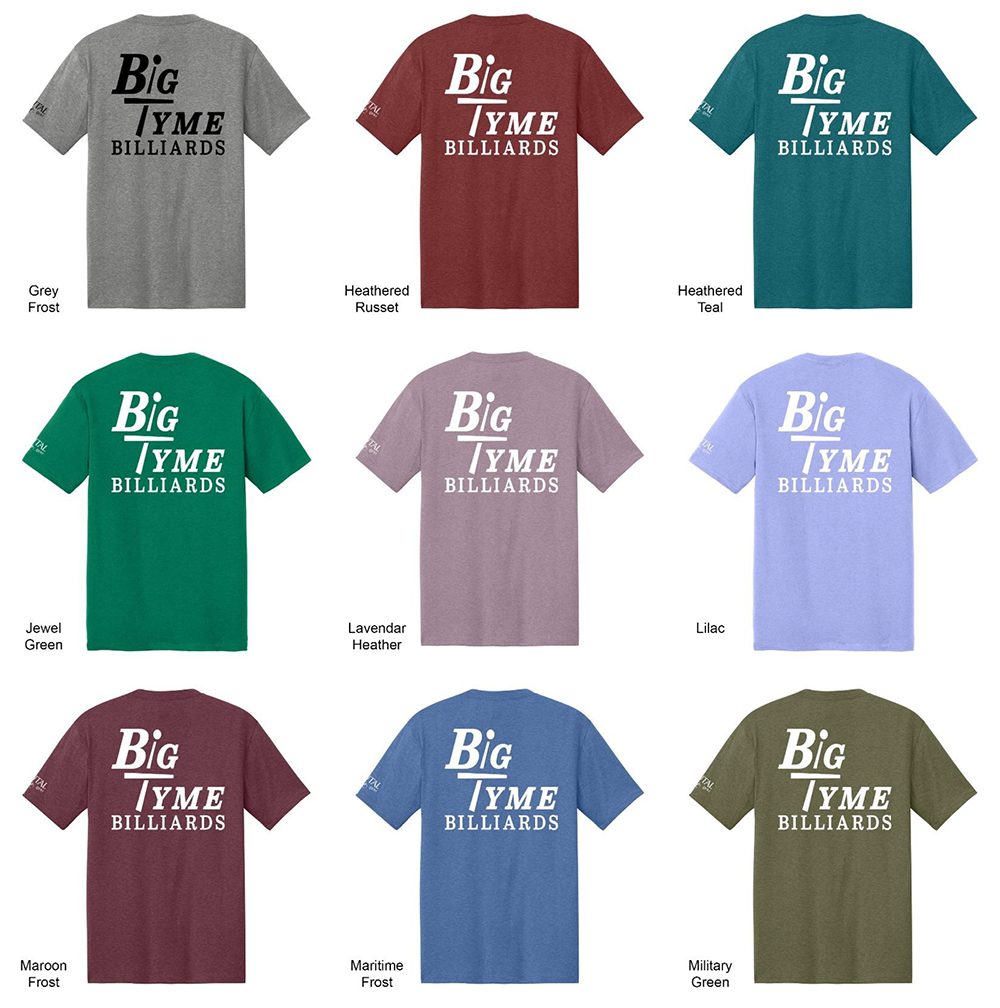 BTBT2026A Big Tyme Billiards Logo Tee