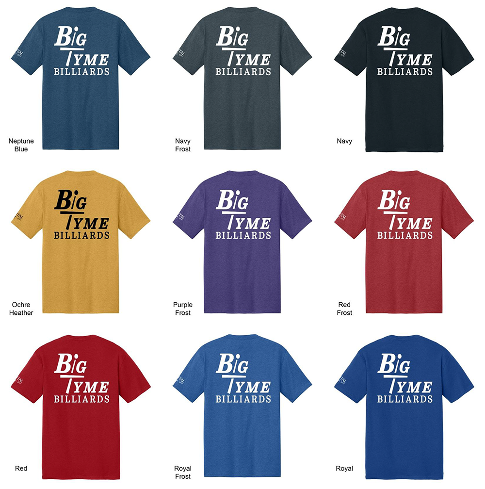 BTBT2026A Big Tyme Billiards Logo Tee
