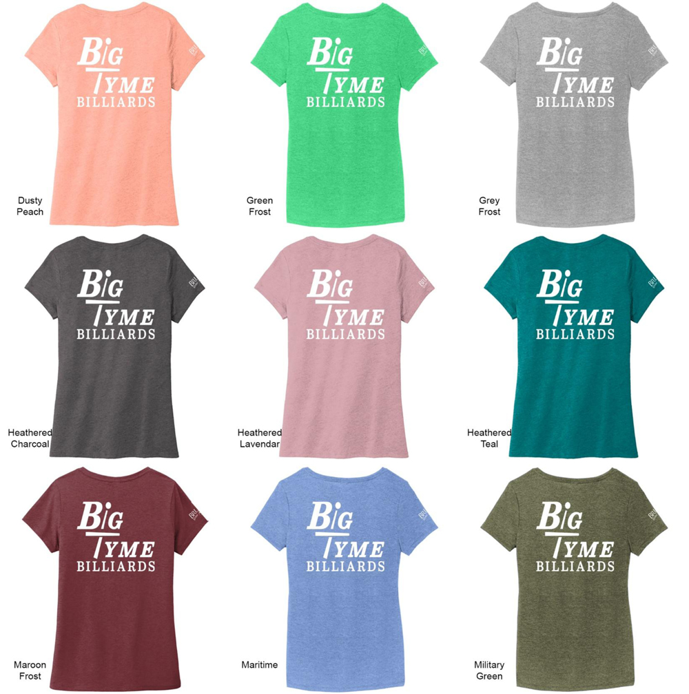 BTLT2026A Big Tyme Billiards Ladies Logo Tee
