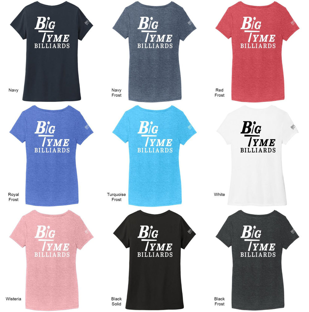 BTLT2026A Big Tyme Billiards Ladies Logo Tee
