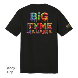 BTCD2026A Big Tyme Billiards Candy Drip Logo Tee