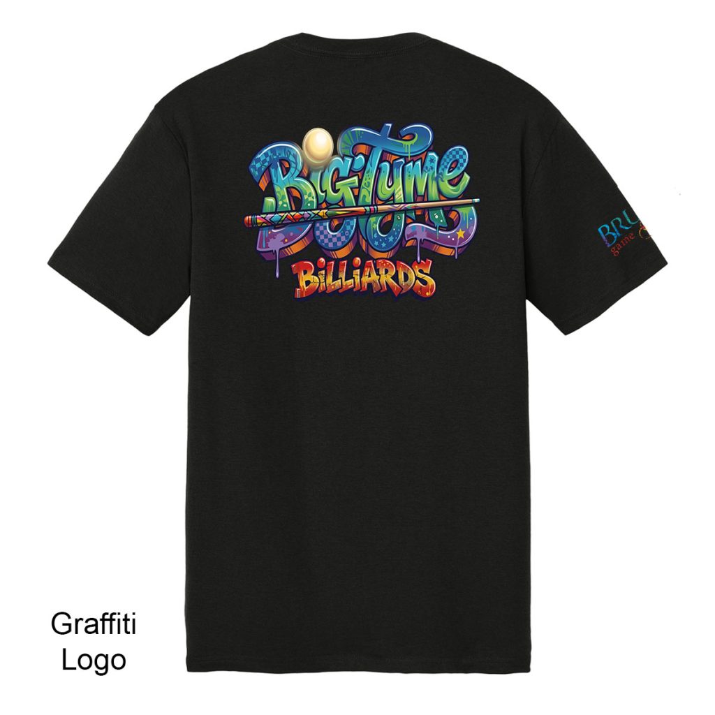 BTGL2026A Big Tyme Billiards Graffiti Logo Tee