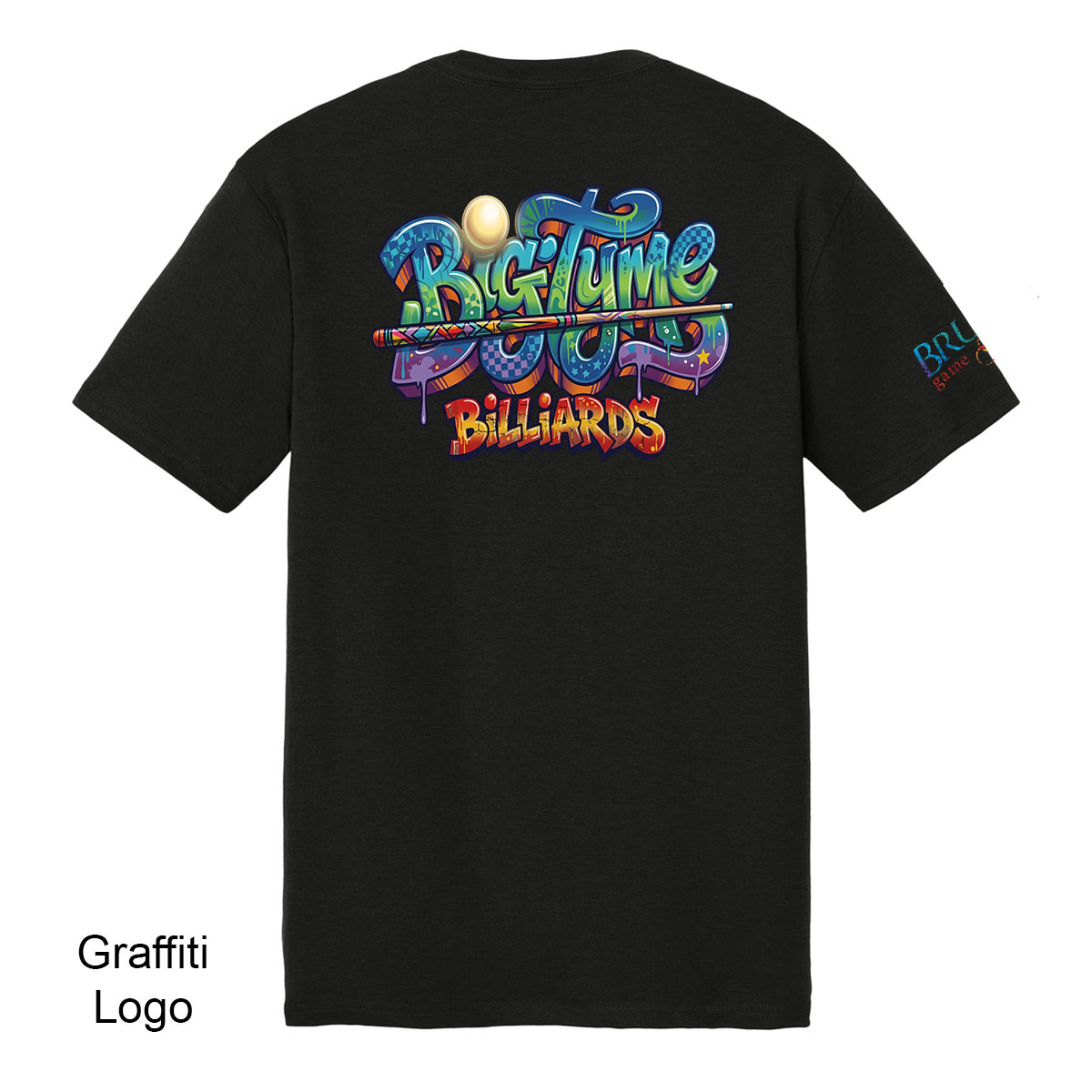 BTGL2026A Big Tyme Billiards Graffiti Logo Tee