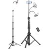 BE2026A 85" Cell Phone Camera Gooseneck Tripod Stand