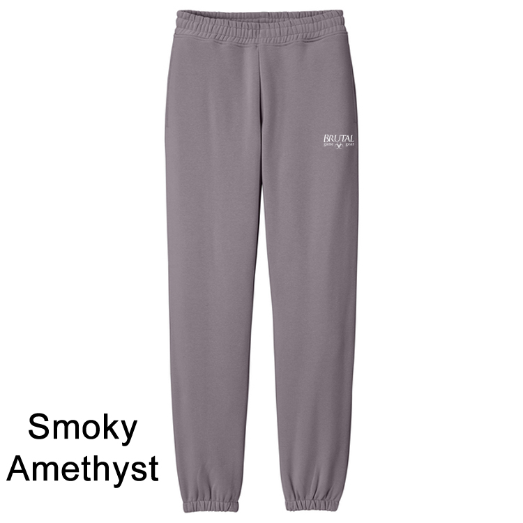 DT6162 Heavyweight Fleece Sweatpant Smoky amethyst DT6162 Brutal Logo Heavyweight Fleece Chunky Sweatpant