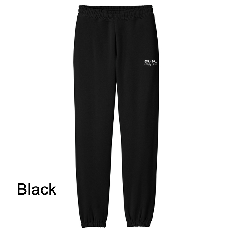 DT6162 Heavyweight Fleece Sweatpant black DT6162 Brutal Logo Heavyweight Fleece Chunky Sweatpant