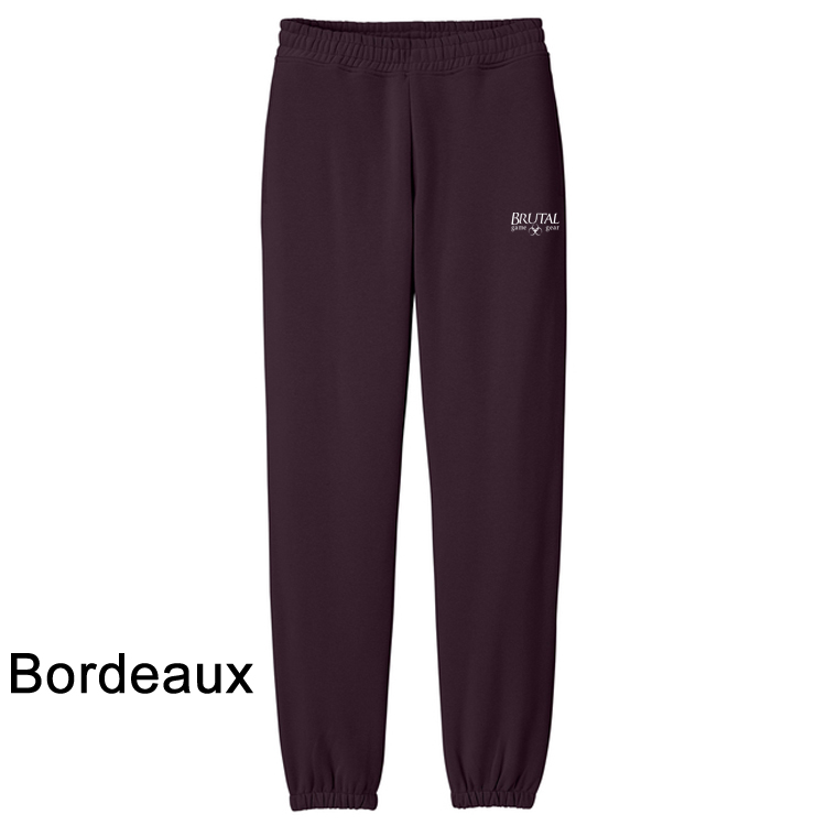 DT6162 Heavyweight Fleece Sweatpant bordeaux DT6162 Brutal Logo Heavyweight Fleece Chunky Sweatpant