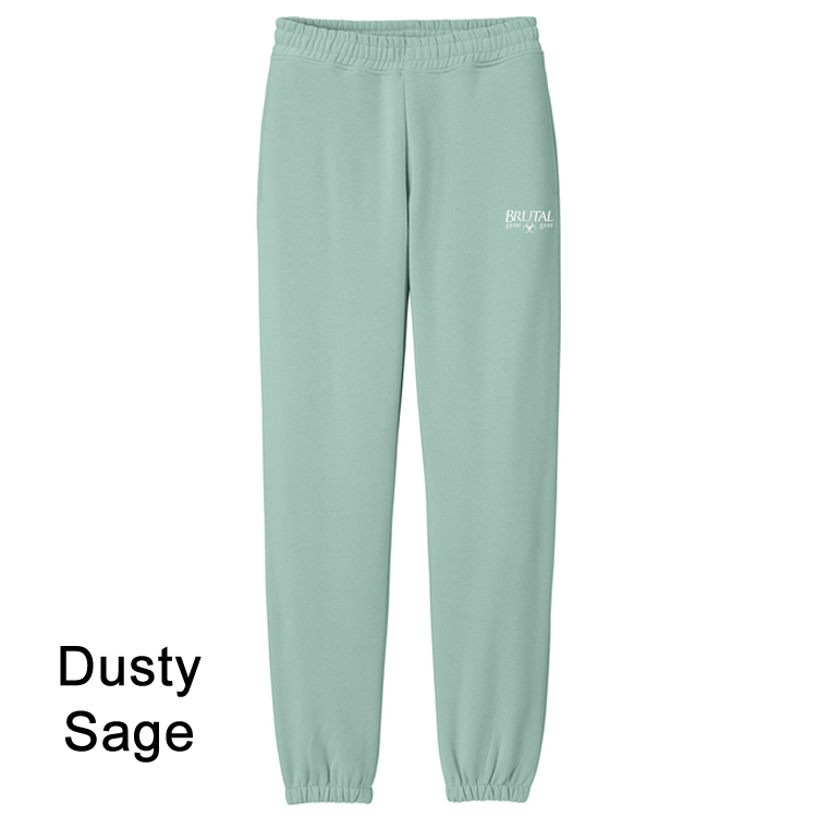 DT6162 Heavyweight Fleece Sweatpant dusty sage DT6162 Brutal Logo Heavyweight Fleece Chunky Sweatpant