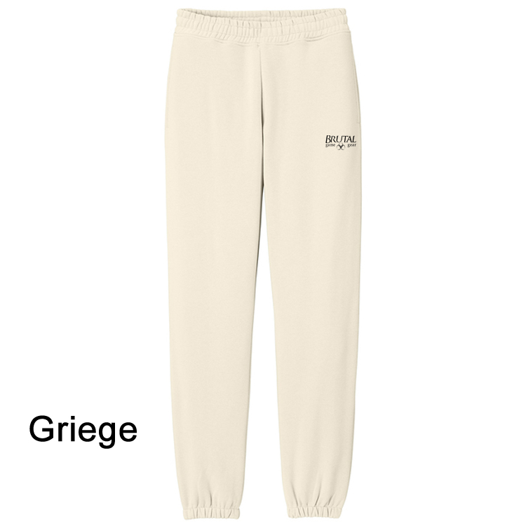 DT6162 Heavyweight Fleece Sweatpant griege DT6162 Brutal Logo Heavyweight Fleece Chunky Sweatpant