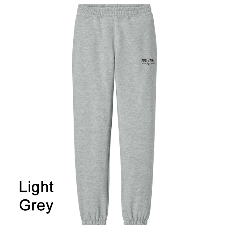 DT6162 Heavyweight Fleece Sweatpant lt grey DT6162 Brutal Logo Heavyweight Fleece Chunky Sweatpant