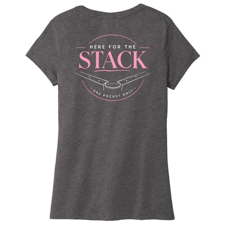 FS2026A For Stack ladies char hthr FS2026A Brutal Logo For Stack Tee
