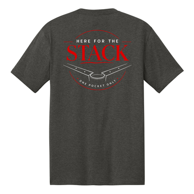 FS2026A For Stack mens hthr char FS2026A Brutal Logo For Stack Tee