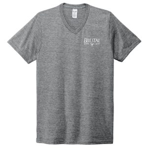 AL2014 Brutal Logo Mens Triblend VNeck Tee