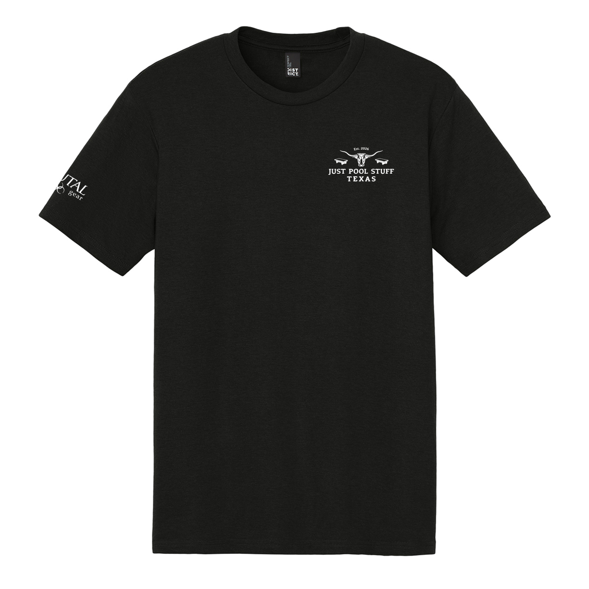 DM130JPST Just Pool Stuff Texas Logo Tee