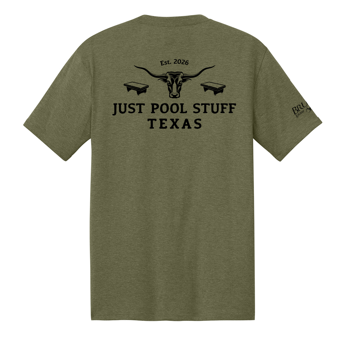 DM130JPST Just Pool Stuff Texas Logo Tee