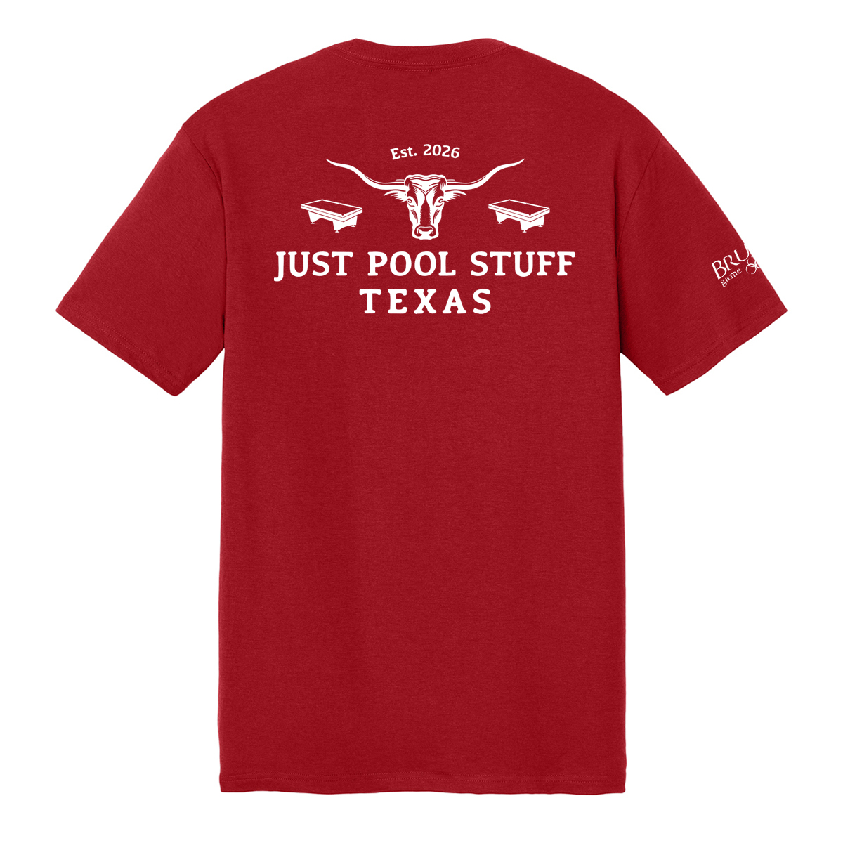 DM130JPST Just Pool Stuff Texas Logo Tee