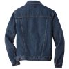 J7620 mens denim jacket back J7620 Brutal Logo Mens Denim Jacket