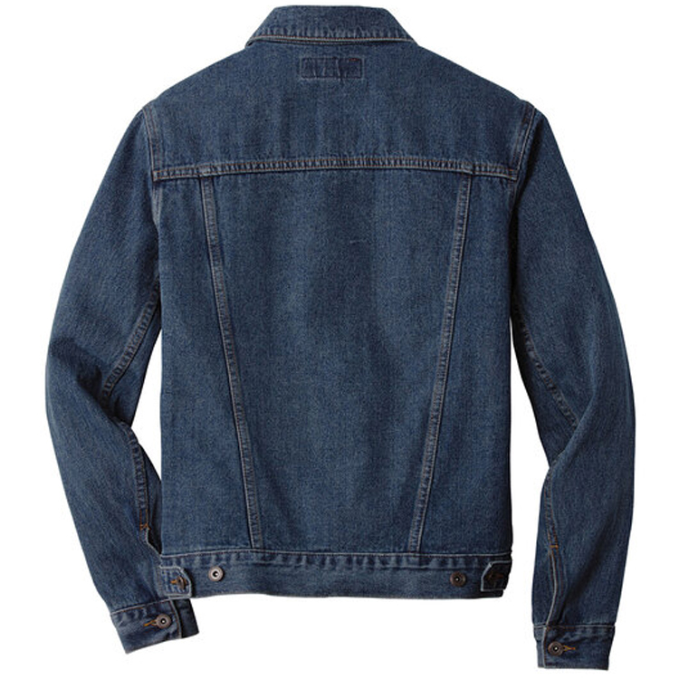 J7620 mens denim jacket back J7620 Brutal Logo Mens Denim Jacket