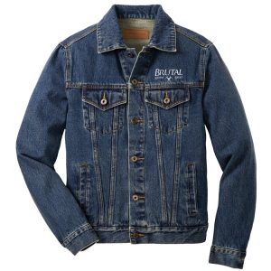 J7620 Brutal Logo Mens Denim Jacket