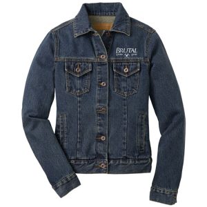 L7620 Brutal Logo Ladies Denim Jacket