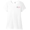 USFLT1 US Flag Logo Tee ladies rn frnt wht