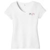 USFLT1 US Flag Logo Tee ladies vn frnt wht