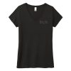 Hunting camo logo tee ladies v front blk BHLT26 Brutal Hunting Camo Logo Tee