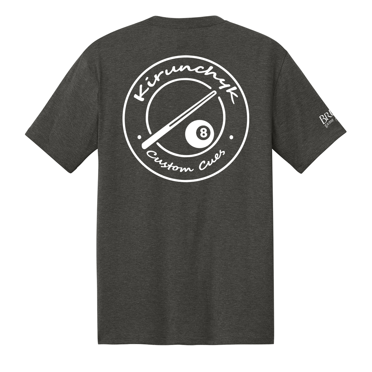 Kirunchyk Tee char hthr KCCT26A Kirunchyk Custom Cues Tee