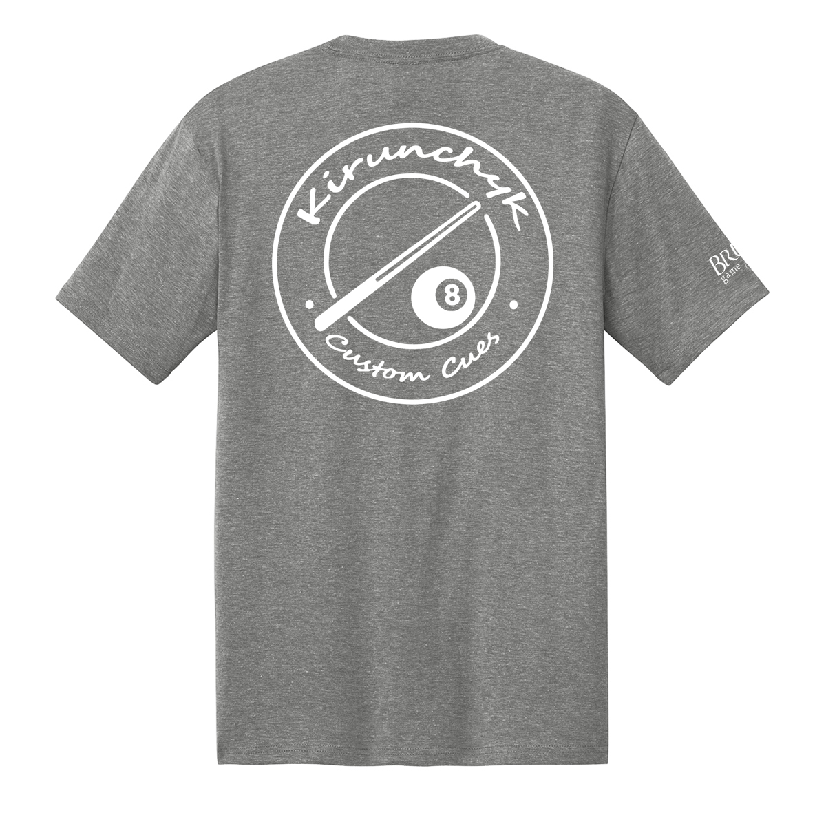 Kirunchyk Tee gry frst KCCT26A Kirunchyk Custom Cues Tee