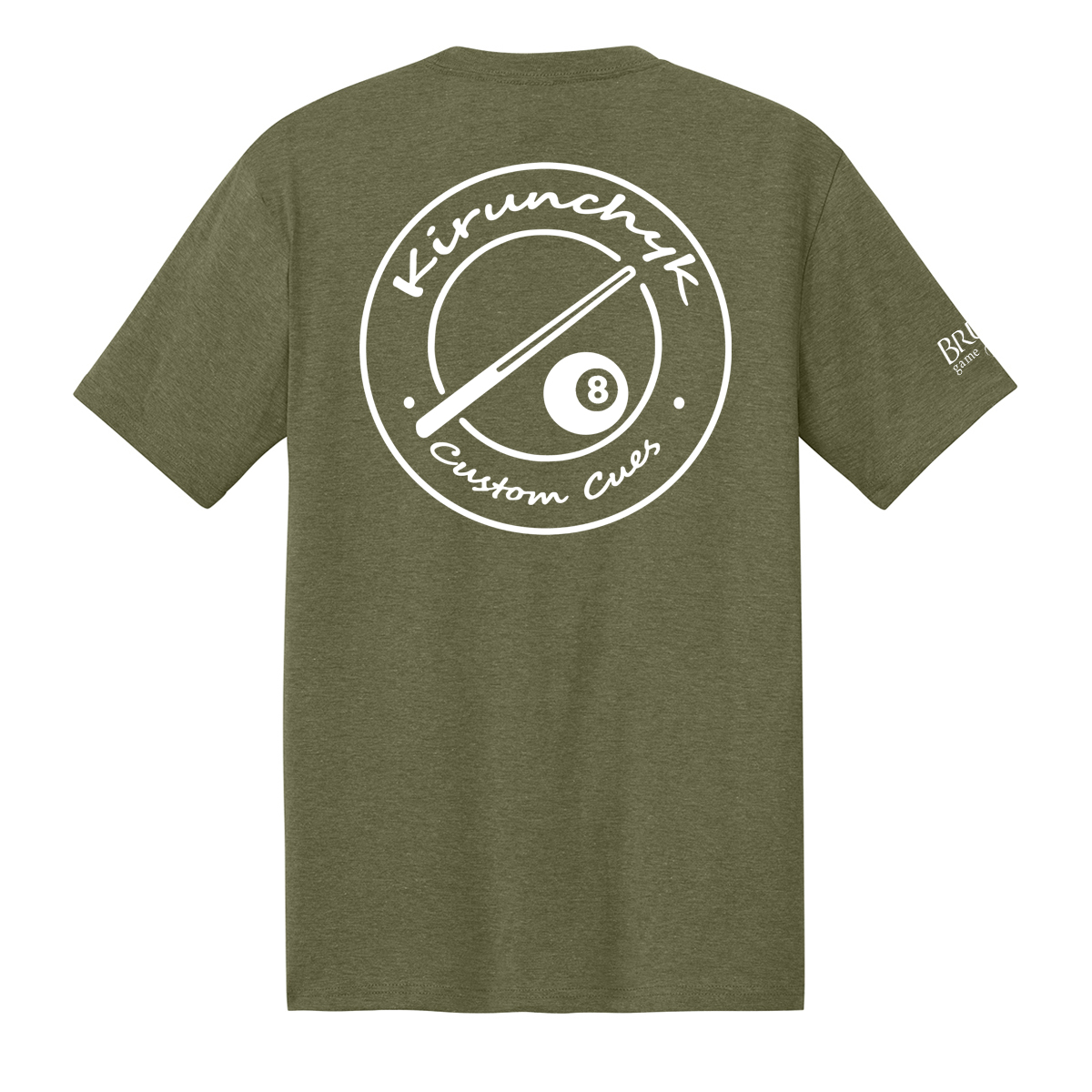 Kirunchyk Tee mil grn KCCT26A Kirunchyk Custom Cues Tee