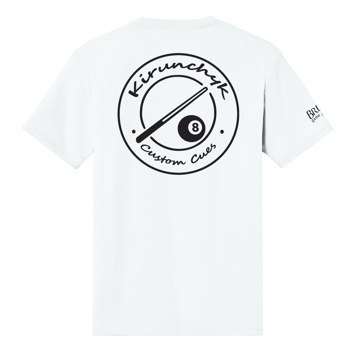 Kirunchyk Tee white KCCT26A Kirunchyk Custom Cues Tee